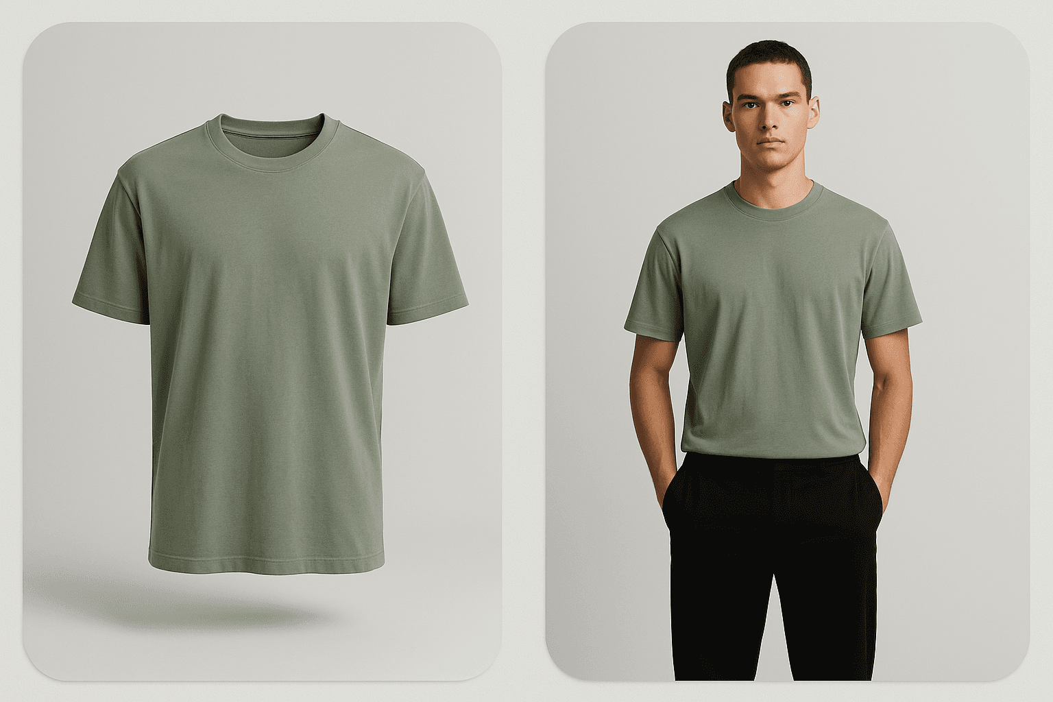 Multiple AI-generated models showcasing different looks